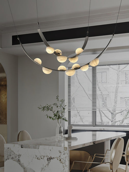 Dew Drops Alabaster Chandelier-DWHOME