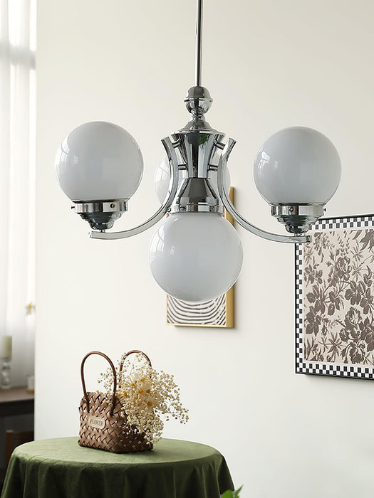 Chandelier Globe Rosée-DWHOME