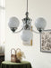 Chandelier Globe Rosée-DWHOME