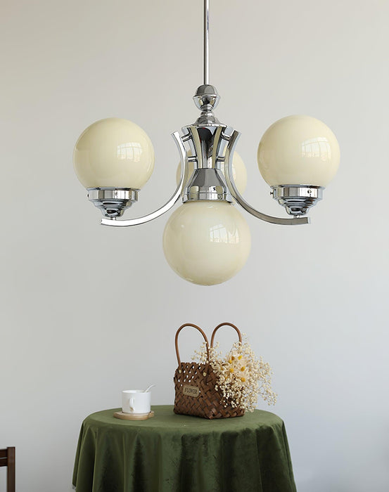 Chandelier Globe Rosée-DWHOME