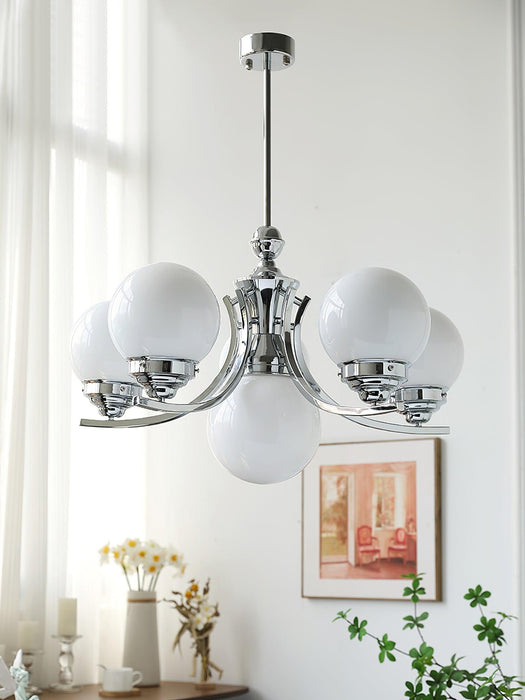 Chandelier Globe Rosée-DWHOME