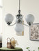 Chandelier Globe Rosée-DWHOME