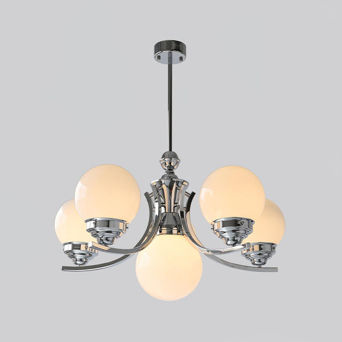 Chandelier Globe Rosée-DWHOME