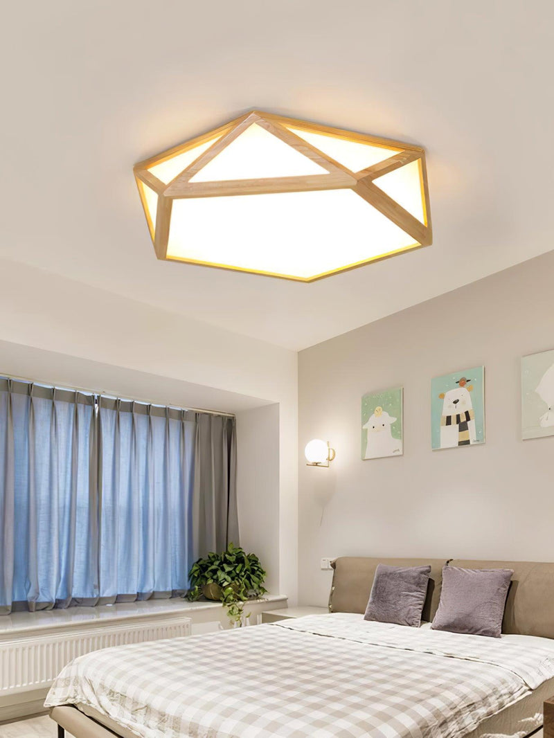 Diamond Wooden Ceiling Lamp-DWHOME