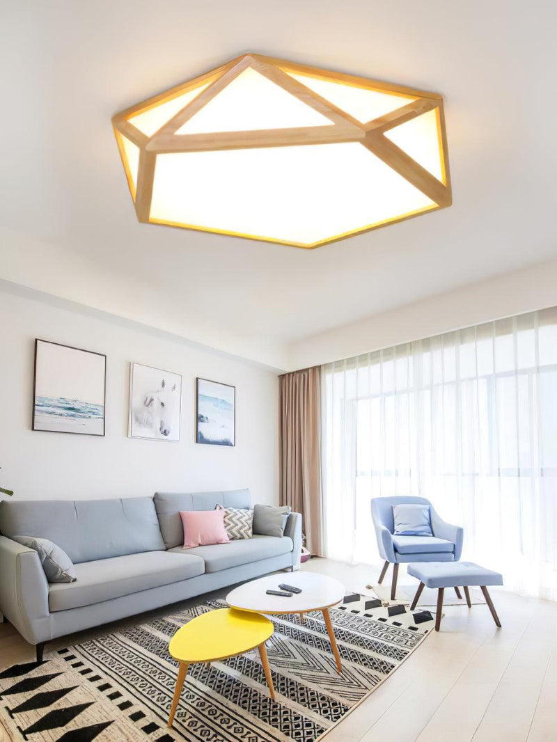 Diamond Wooden Ceiling Lamp-DWHOME