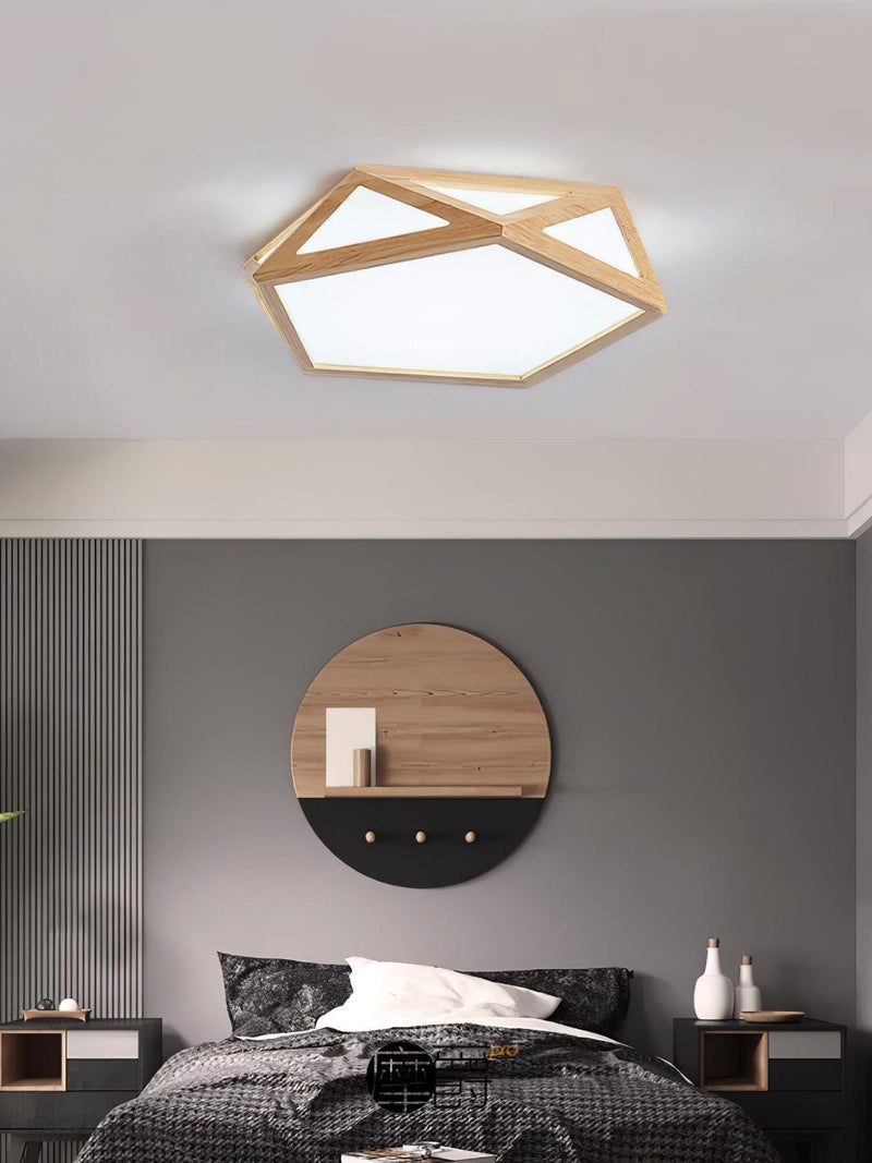 Diamond Wooden Ceiling Lamp-DWHOME