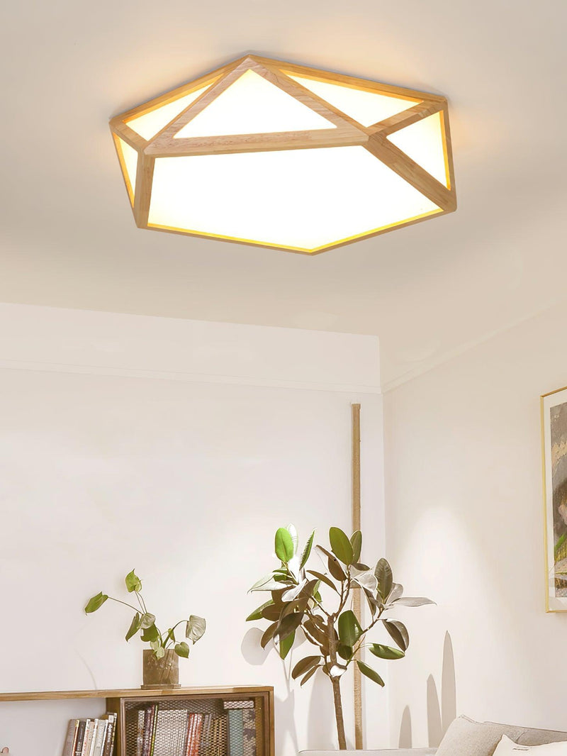 Diamond Wooden Ceiling Lamp-DWHOME