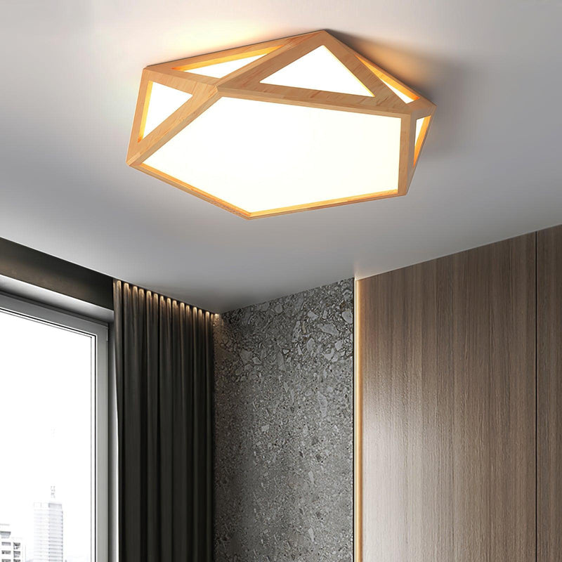 Diamond Wooden Ceiling Lamp-DWHOME