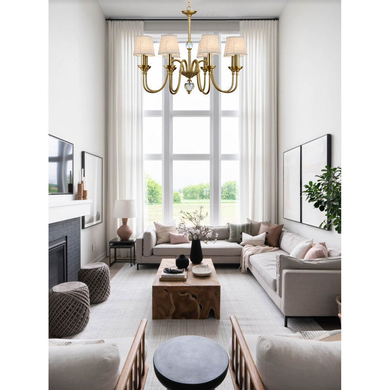 Diana Brass Chandelier-DWHOME