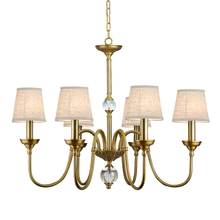 Diana Brass Chandelier-DWHOME