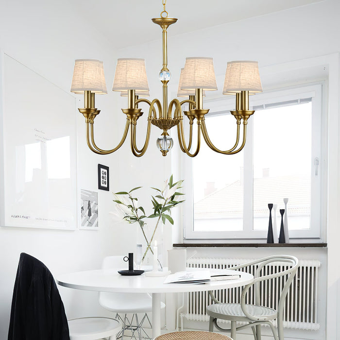 Diana Brass Chandelier-DWHOME