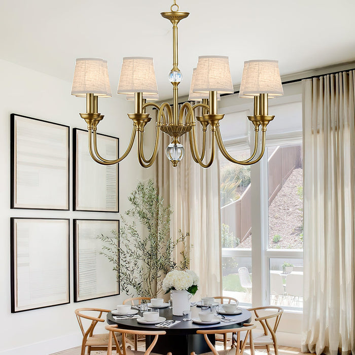 Diana Brass Chandelier-DWHOME