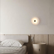 Disc Shaped Alabaster Wall Light-DWHOME