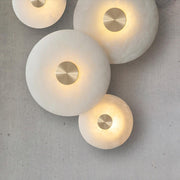 Disc Shaped Alabaster Wall Light-DWHOME