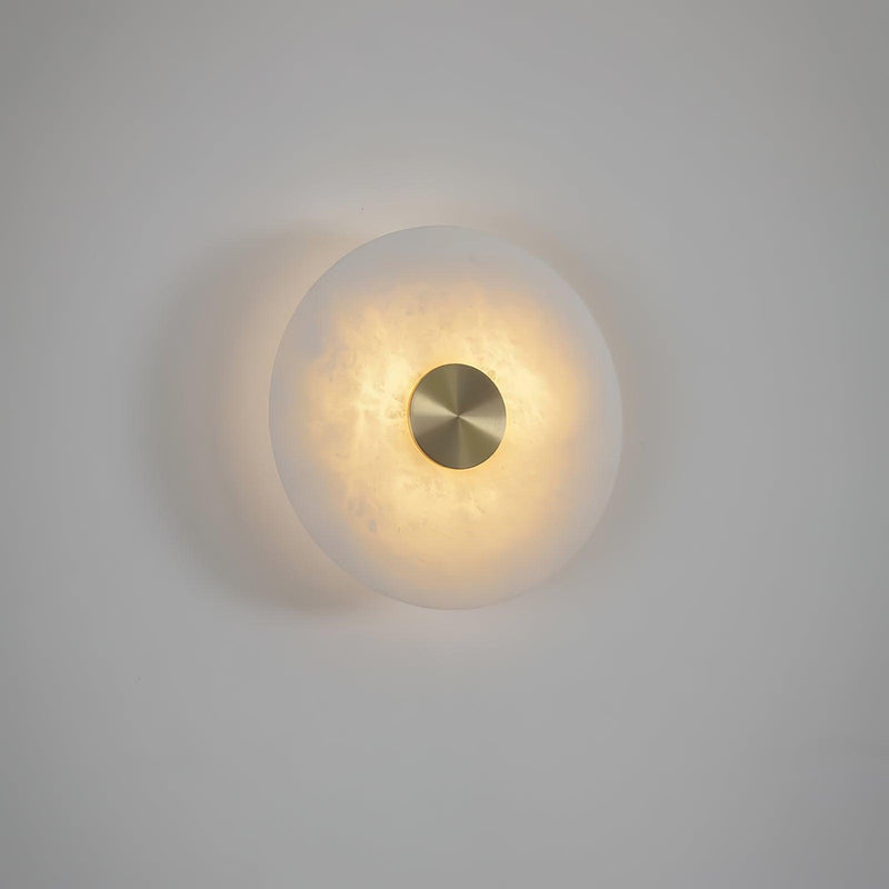 Disc Shaped Alabaster Wall Light-DWHOME