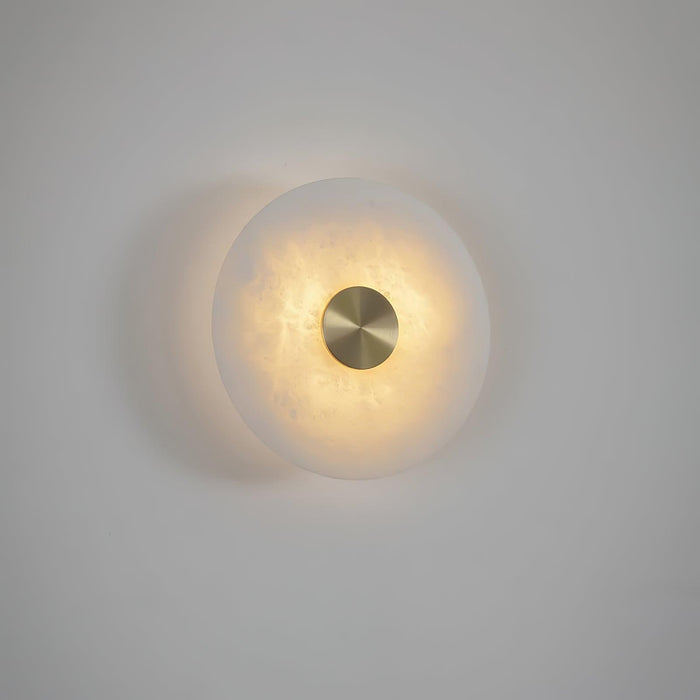 Disc Shaped Alabaster Wall Light-DWHOME