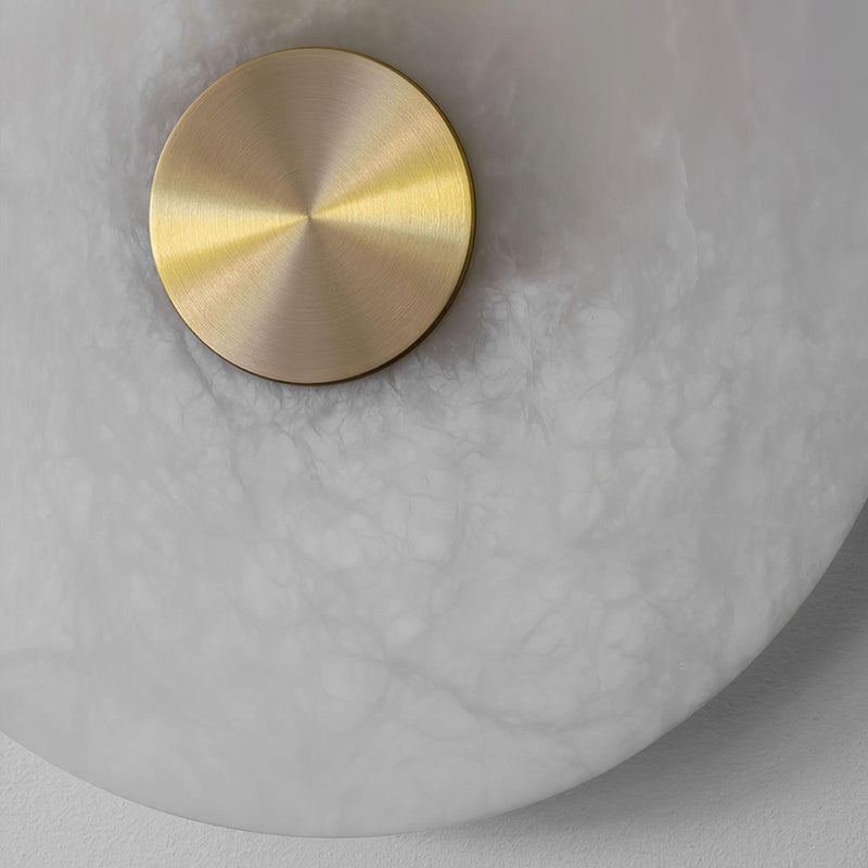 Disc Shaped Alabaster Wall Light-DWHOME