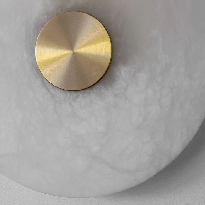 Disc Shaped Alabaster Wall Light-DWHOME