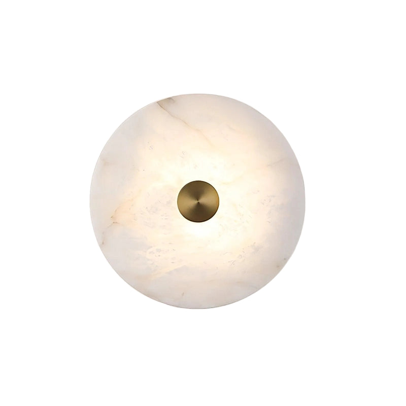 Disc Shaped Alabaster Wall Light-DWHOME