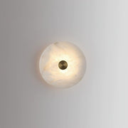 Disc Shaped Alabaster Wall Light-DWHOME