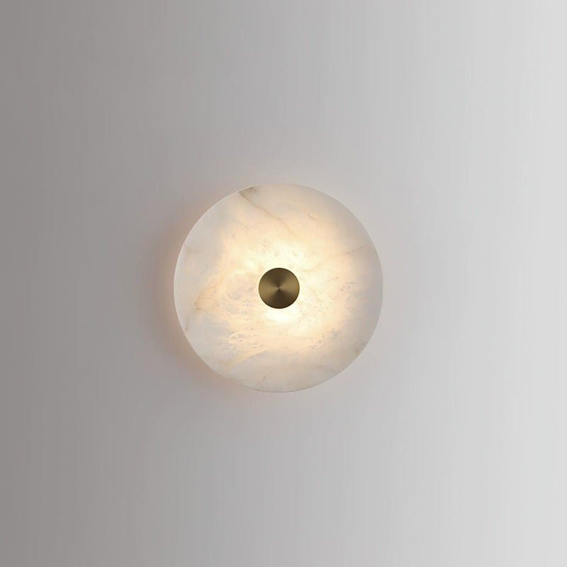Disc Shaped Alabaster Wall Light-DWHOME