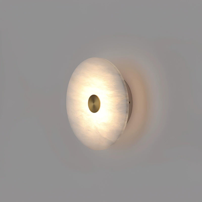 Disc Shaped Alabaster Wall Light-DWHOME