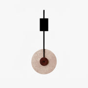 Disc Travertine Wall Lamp-DWHOME