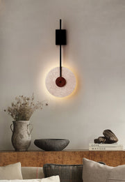 Disc Travertine Wall Lamp-DWHOME