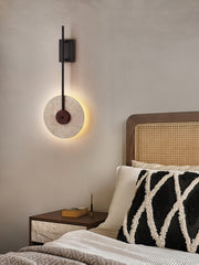 Disc Travertine Wall Lamp-DWHOME
