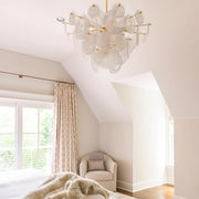 Brass Discs Cascading Chandelier-DWHOME