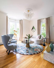 Brass Discs Cascading Chandelier-DWHOME