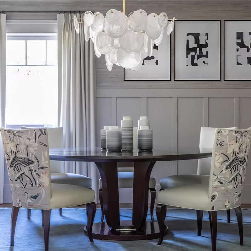 Brass Discs Cascading Chandelier-DWHOME