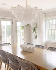 Brass Discs Cascading Chandelier-DWHOME