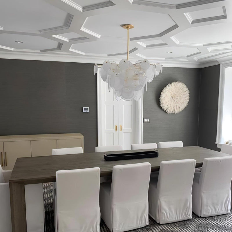 Brass Discs Cascading Chandelier-DWHOME