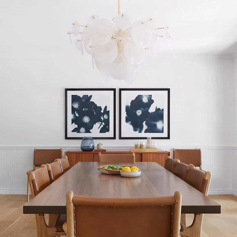 Brass Discs Cascading Chandelier-DWHOME
