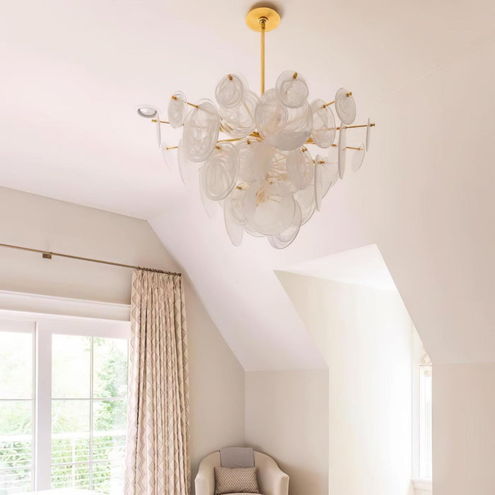 Brass Discs Cascading Chandelier - DWHOME