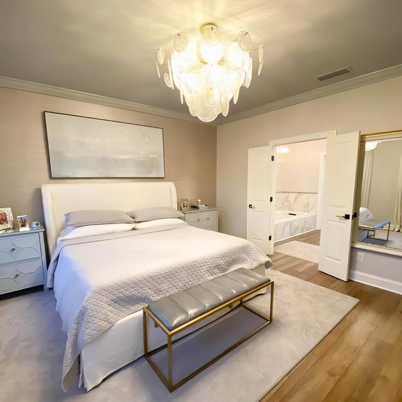 Brass Discs Cascading Chandelier-DWHOME