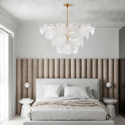 Brass Discs Cascading Chandelier-DWHOME