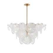 Brass Discs Cascading Chandelier-DWHOME