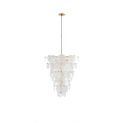 Brass Discs Cascading Chandelier-DWHOME