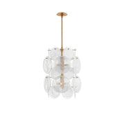 Brass Discs Cascading Chandelier-DWHOME