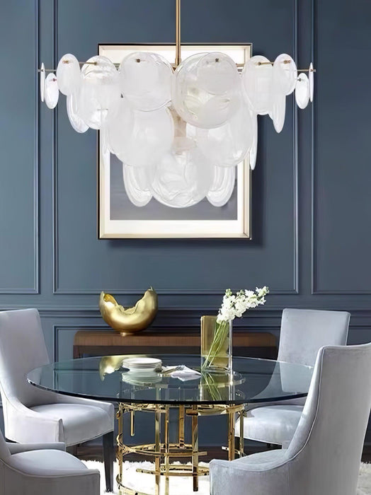 Brass Discs Cascading Chandelier - DWHOME