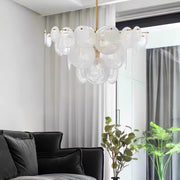 Brass Discs Cascading Chandelier-DWHOME