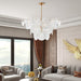 Brass Discs Cascading Chandelier - DWHOME