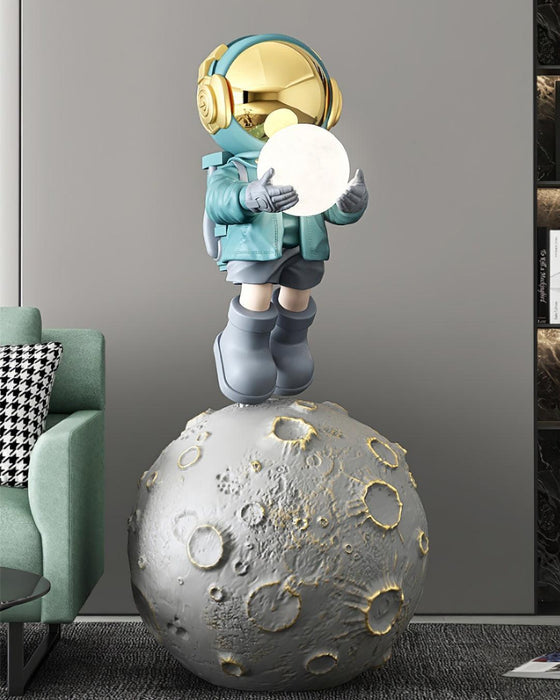 Diver Astronaut Built-in Battery Floor Lamp.