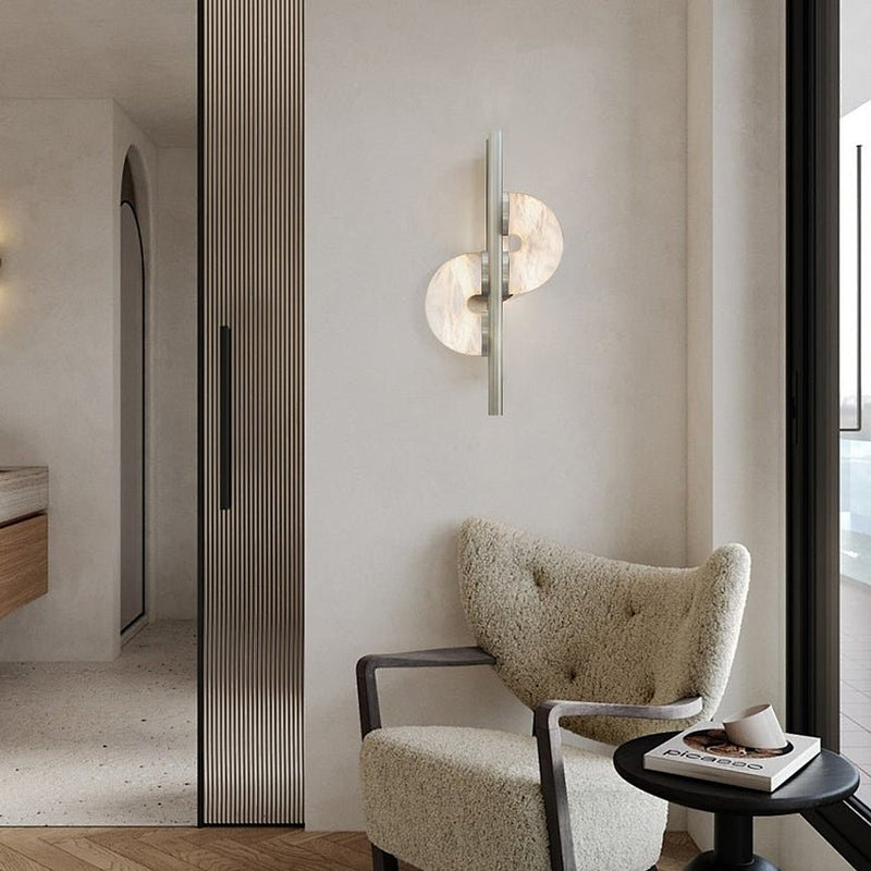 Dolly Alabaster Wall Lamp-DWHOME