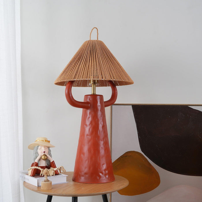 Horns Ceramic Table Lamp-DWHOME