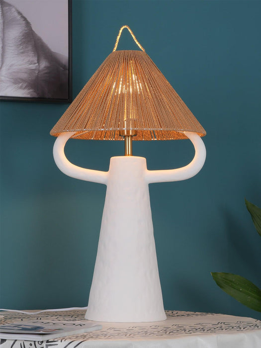 Horns Ceramic Table Lamp-DWHOME