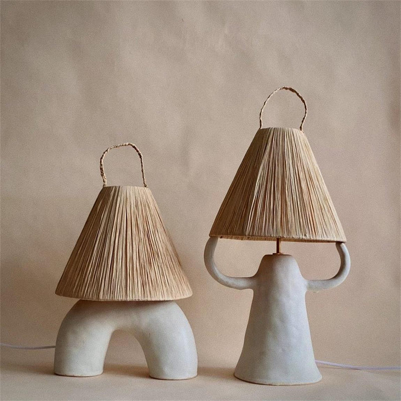 "Lampe de table en céramique avec cornes - DWHOME"