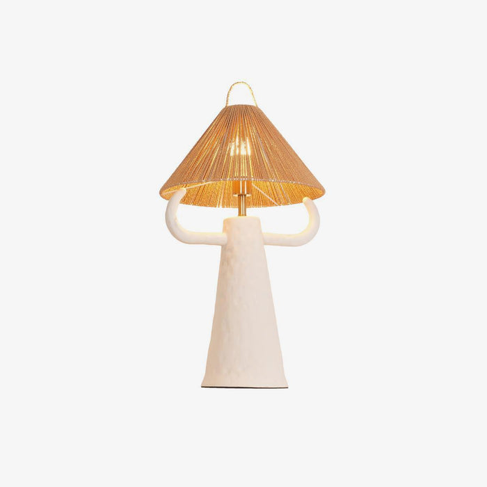 Horns Ceramic Table Lamp-DWHOME